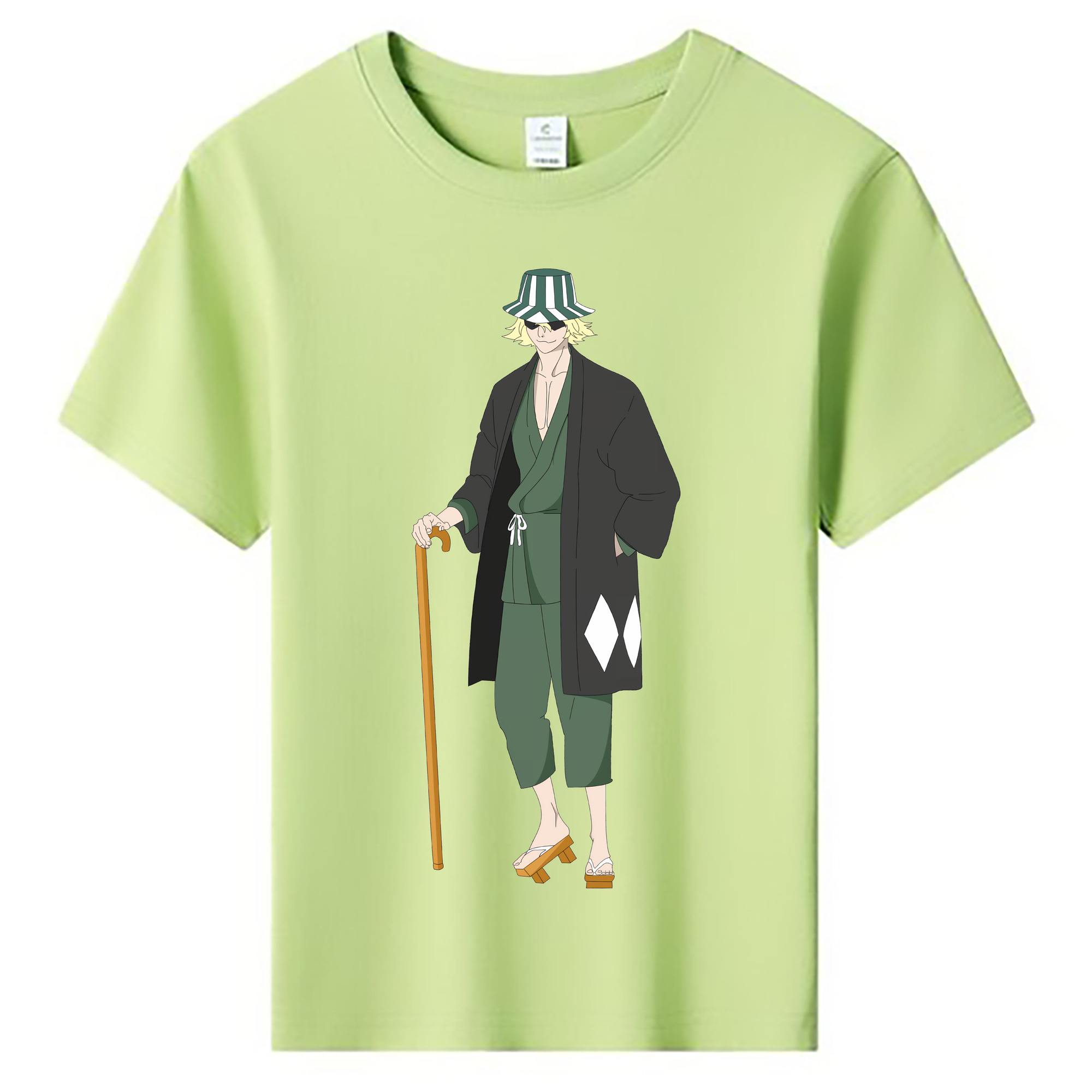 （画像用） "ブリーチ 浦原 喜助（うらはら きすけ） BLEACH Urahara Kisuke " 綿100％キッズTシャツ（フロントプリント）